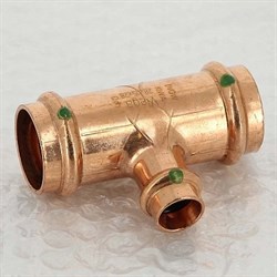 Тройник редукционный пресс для медных труб Viega 35 x 28 x 35 - фото 45439