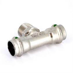 Тройник НР пресс для труб из нержавеющей стали Viega 42 x 3/4" - фото 45835 Тройник НР пресс для труб из нержавеющей стали Viega 42 x 3/4" - фото 45835