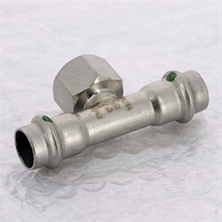 Тройник ВР пресс для труб из нержавеющей стали Viega 28 x 1/2" - фото 45851 Тройник ВР пресс для труб из нержавеющей стали Viega 28 x 1/2" - фото 45851