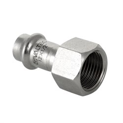 Муфта ВР пресс для труб из нержавеющей стали Valtec 22 x 1/2" - фото 46075