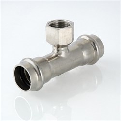 Тройник ВР пресс для труб из нержавеющей стали Valtec 15 x 1/2" - фото 46188 Тройник ВР пресс для труб из нержавеющей стали Valtec 15 x 1/2" - фото 46188