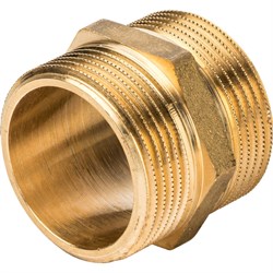 Ниппель НН латунный Stout 1 1/2" - фото 46707 Ниппель НН латунный Stout 1 1/2" - фото 46707