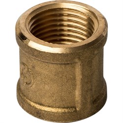 Муфта ВВ латунная Stout 1/2" - фото 46903 Муфта ВВ латунная Stout 1/2" - фото 46903