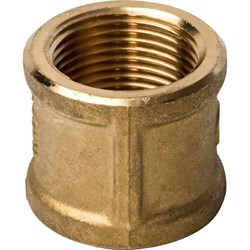 Муфта ВВ латунная Stout 1 1/2" - фото 46923 Муфта ВВ латунная Stout 1 1/2" - фото 46923