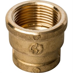 Муфта переходная ВВ латунная Stout 3/4" x 1/2" - фото 46941 Муфта переходная ВВ латунная Stout 3/4" x 1/2" - фото 46941