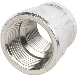 Муфта переходная ВВ никелированная Stout 1" x 3/4" - фото 47059 Муфта переходная ВВ никелированная Stout 1" x 3/4" - фото 47059