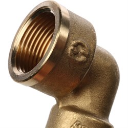 Угол переходной ВВ латунный Stout 3/4" x 1/2" - фото 47431