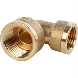 Угол переходной ВВ латунный Stout 1" x 3/4" - фото 47432