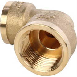 Угол переходной ВВ латунный Stout 1" x 3/4" - фото 47433