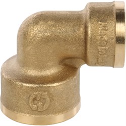 Угол переходной ВВ латунный Stout 1" x 3/4" - фото 47434