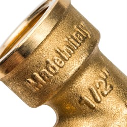 Угол с упором НВ латунный Stout 1 1/4" - фото 47501