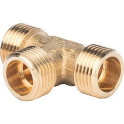 Тройник НН латунный Stout 3/4" - фото 47566