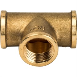 Тройник ВВ латунный Stout 3/4" - фото 47610 Тройник ВВ латунный Stout 3/4" - фото 47610