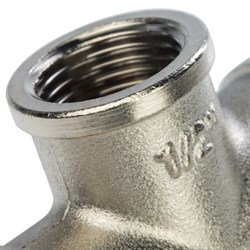 Тройник ВВ никелированный Stout 2" - фото 47672