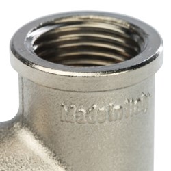 Тройник ВВ никелированный Stout 2" - фото 47673