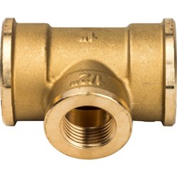 Тройник переходной ВВ латунный Stout 1" x 1/2" x 1" - фото 47678 Тройник переходной ВВ латунный Stout 1" x 1/2" x 1" - фото 47678