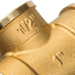 Тройник переходной ВВ латунный Stout 1" x 1/2" x 1" - фото 47681 Тройник переходной ВВ латунный Stout 1" x 1/2" x 1" - фото 47681