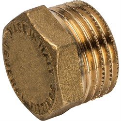 Заглушка НР латунная Stout 1/4" - фото 47724