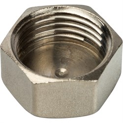 Заглушка ВР никелированная Stout 1/2" - фото 47780