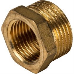 Футорка НВ латунная Stout 1 1/2" x 1 1/4" - фото 47857