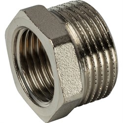 Футорка НВ никелированная Stout 1 1/2" x 1" - фото 47909
