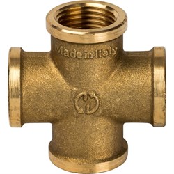 Крестовина ВР латунная Stout 3/4" - фото 47939