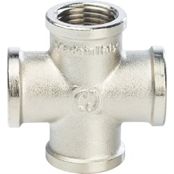 Крестовина ВР никелированная Stout 3/4" - фото 47962