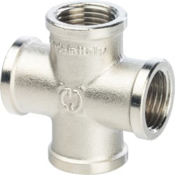 Крестовина ВР никелированная Stout 3/4" - фото 47963