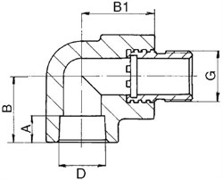 Угольник FV Plast НР 20 х 1/2" - фото 48415