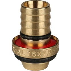 Муфта ВР обжимная для мeталлопластиковых труб Stout 32 x 1" - фото 48827 Муфта ВР обжимная для мeталлопластиковых труб Stout 32 x 1" - фото 48827