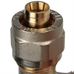 Угол НР обжимной для мeталлопластиковых труб Stout 16 x 1/2" - фото 48957