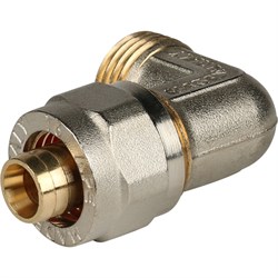 Угол НР обжимной для мeталлопластиковых труб Stout 20 x 1/2" - фото 48968
