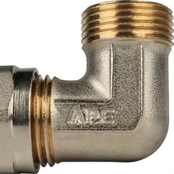 Угол НР обжимной для мeталлопластиковых труб Stout 26 x 1" - фото 49011