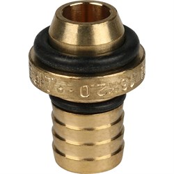 Угол ВР обжимной для мeталлопластиковых труб Stout 16 x 1/2" - фото 49056