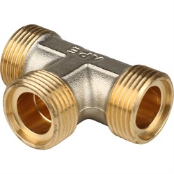 Тройник обжимной для мeталлопластиковых труб Stout 16 - фото 49157