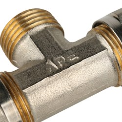 Тройник НР обжимной для мeталлопластиковых труб Stout 20 x 1/2" - фото 49225