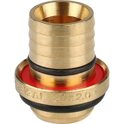 Тройник редукционный обжимной для мeталлопластиковых труб Stout 26 x 20 x 20 - фото 49385