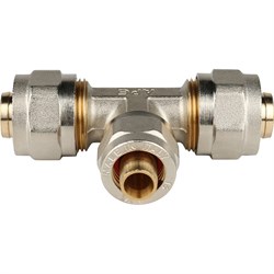 Тройник редукционный обжимной для мeталлопластиковых труб Stout 26 x 20 x 26 - фото 49387 Тройник редукционный обжимной для мeталлопластиковых труб Stout 26 x 20 x 26 - фото 49387