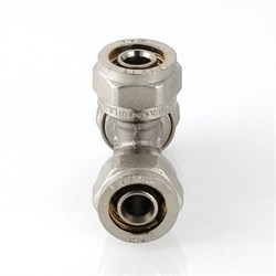 Тройник редукционный обжимной для мeталлопластиковых труб Valtec 26 x 16 x 26 - фото 49625