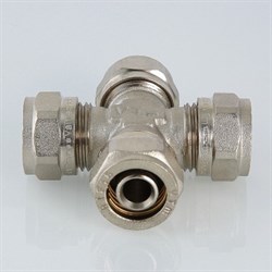 Крестовина обжимная для мeталлопластиковых труб Valtec 26 x 16 x 26 x 16 - фото 49731 Крестовина обжимная для мeталлопластиковых труб Valtec 26 x 16 x 26 x 16 - фото 49731