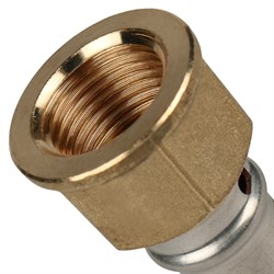 Муфта ВР пресс для мeталлопластиковых труб Stout 26 x 1" - фото 50343