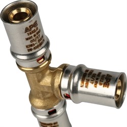 Тройник пресс для мeталлопластиковых труб Stout 20 - фото 50393 Тройник пресс для мeталлопластиковых труб Stout 20 - фото 50393