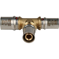 Тройник редукционный пресс для мeталлопластиковых труб Stout 20 x 16 x 16 - фото 50411 Тройник редукционный пресс для мeталлопластиковых труб Stout 20 x 16 x 16 - фото 50411