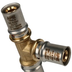 Тройник редукционный пресс для мeталлопластиковых труб Stout 20 x 16 x 16 - фото 50415 Тройник редукционный пресс для мeталлопластиковых труб Stout 20 x 16 x 16 - фото 50415