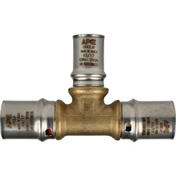 Тройник редукционный пресс для мeталлопластиковых труб Stout 26 x 16 x 26 - фото 50443 Тройник редукционный пресс для мeталлопластиковых труб Stout 26 x 16 x 26 - фото 50443