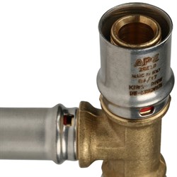 Тройник редукционный пресс для мeталлопластиковых труб Stout 26 x 16 x 26 - фото 50445 Тройник редукционный пресс для мeталлопластиковых труб Stout 26 x 16 x 26 - фото 50445