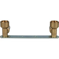 Водорозетка двойная на планке ВР пресс для мeталлопластиковых труб Stout 16 x 1/2" - фото 50691 Водорозетка двойная на планке ВР пресс для мeталлопластиковых труб Stout 16 x 1/2" - фото 50691