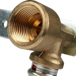 Водорозетка двойная на планке ВР пресс для мeталлопластиковых труб Stout 20 x 1/2" - фото 50698 Водорозетка двойная на планке ВР пресс для мeталлопластиковых труб Stout 20 x 1/2" - фото 50698