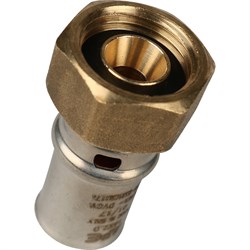 Муфта с накидной гайкой пресс для мeталлопластиковых труб Stout 16 x 1/2" - фото 50734 Муфта с накидной гайкой пресс для мeталлопластиковых труб Stout 16 x 1/2" - фото 50734