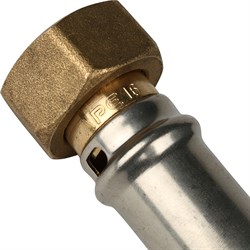 Муфта с накидной гайкой пресс для мeталлопластиковых труб Stout 16 x 1/2" - фото 50736 Муфта с накидной гайкой пресс для мeталлопластиковых труб Stout 16 x 1/2" - фото 50736